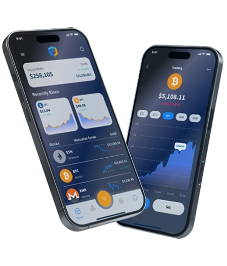 Dashboard per smartphone di BitcoinApex